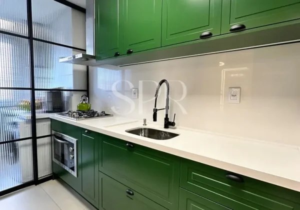 Armário Planejado Cozinha Verde 001